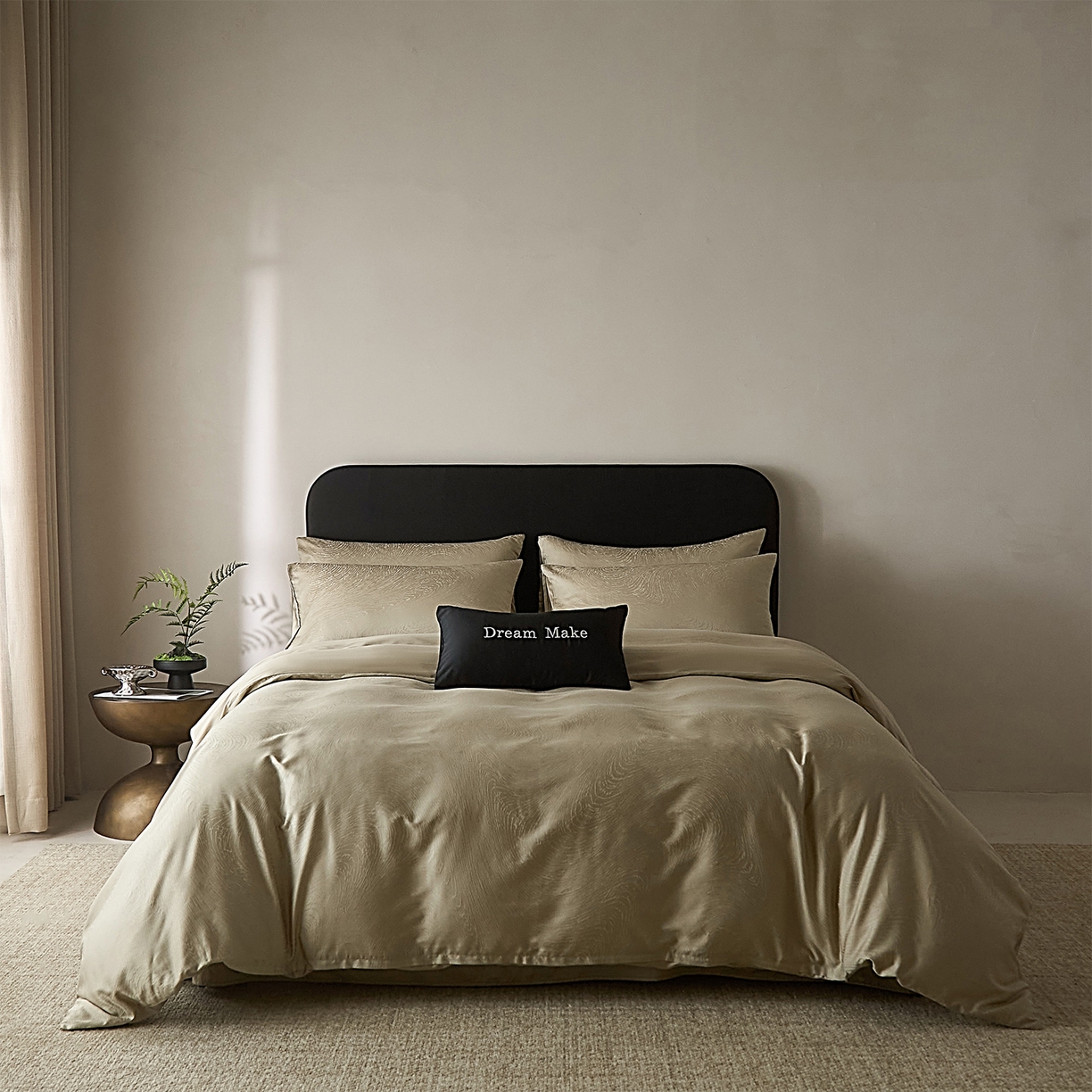 91家纺网 家纺一手货源 找家纺 ONE TWO ONE 121 2026新款60支轻奢天丝棉床上用品四件套天丝棉提花款 墨尔本