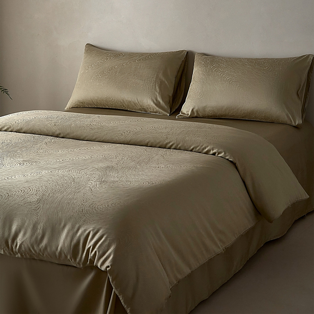 91家纺网 家纺一手货源 找家纺 ONE TWO ONE 121 2026新款60支轻奢天丝棉床上用品四件套天丝棉提花款 墨尔本