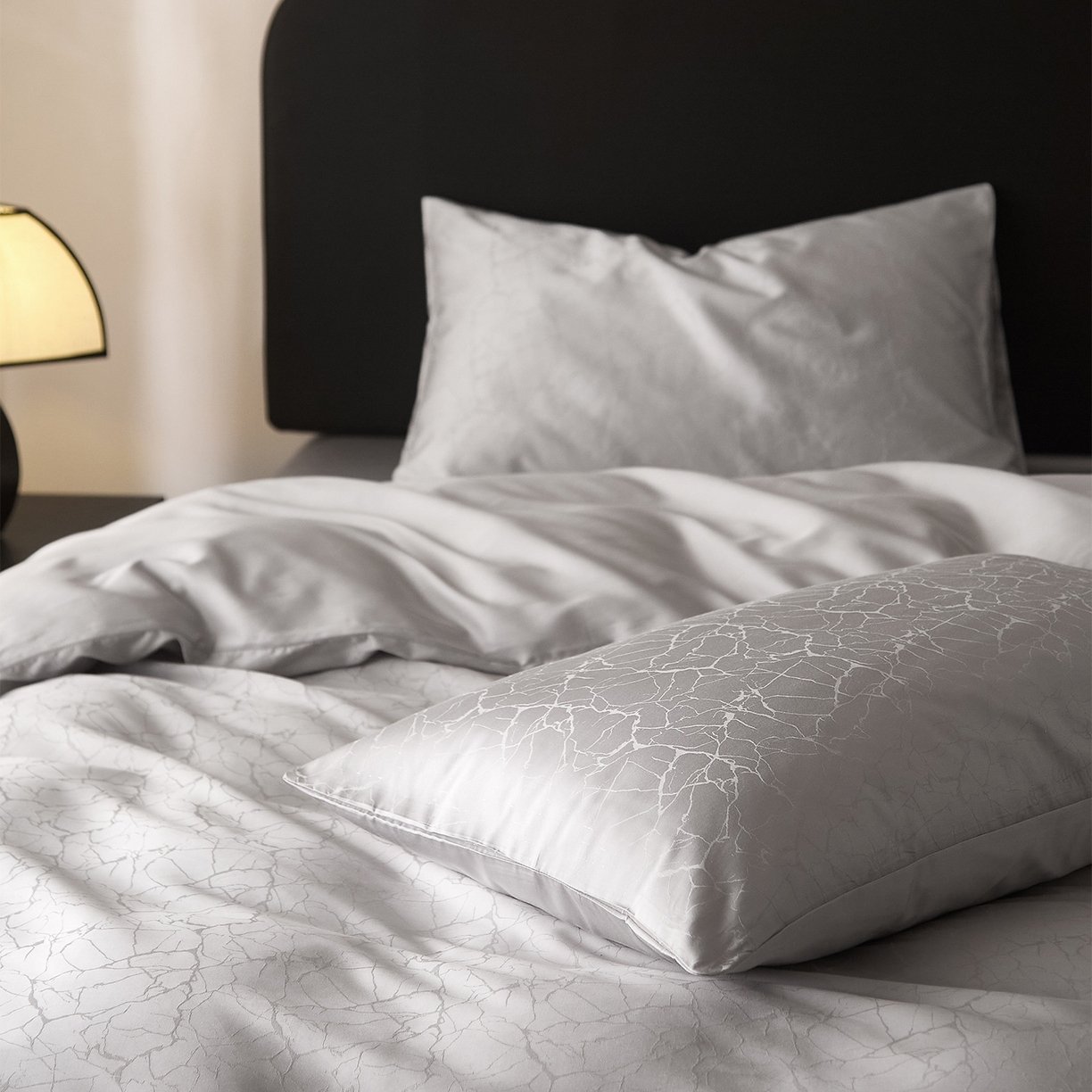 91家纺网 家纺一手货源 找家纺 ONE TWO ONE 121 2026新款60支轻奢天丝棉床上用品四件套天丝棉提花款 北海莳光