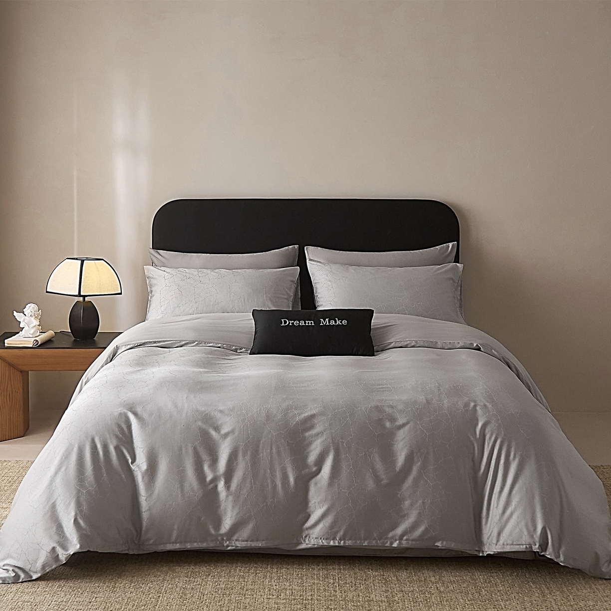 91家纺网 家纺一手货源 找家纺 ONE TWO ONE 121 2026新款60支轻奢天丝棉床上用品四件套天丝棉提花款 北海莳光