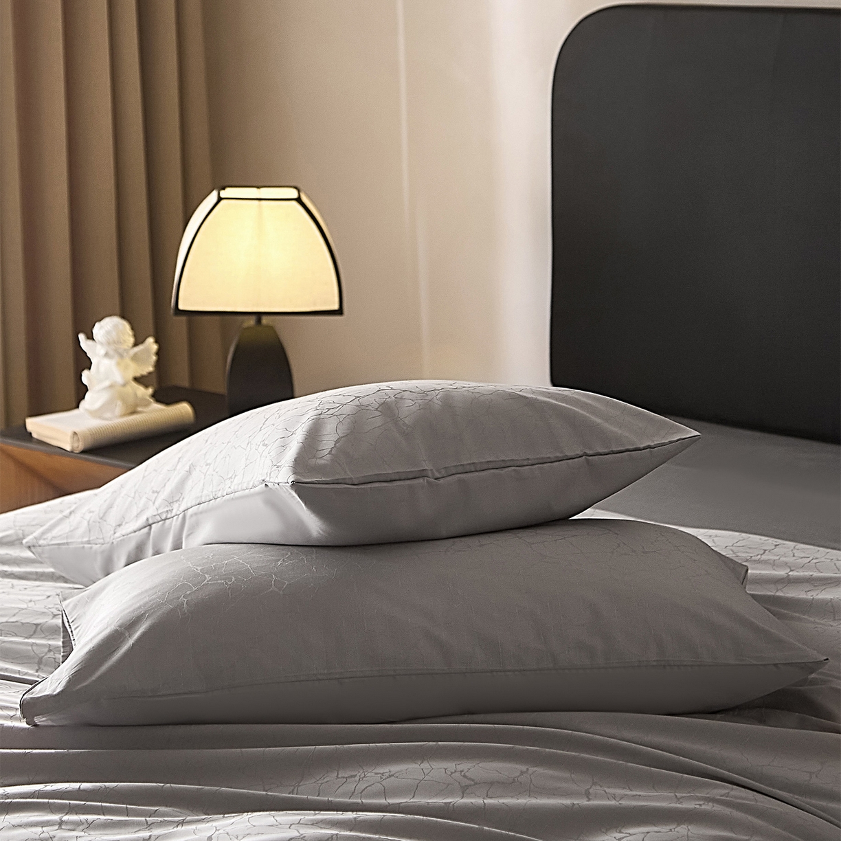 91家纺网 家纺一手货源 找家纺 ONE TWO ONE 121 2026新款60支轻奢天丝棉床上用品四件套天丝棉提花款 北海莳光