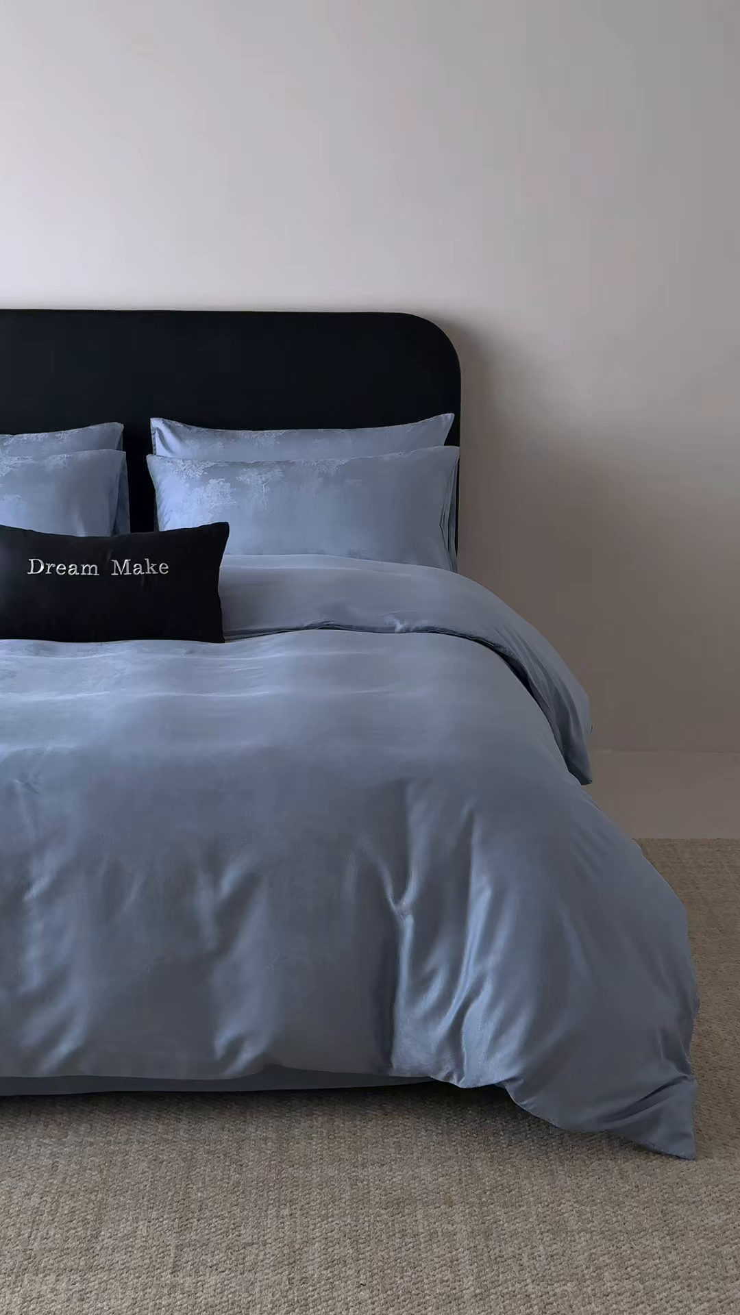 91家纺网 家纺一手货源 找家纺 ONE TWO ONE 121 2026新款60支轻奢天丝棉床上用品四件套天丝棉提花款 微风树夏