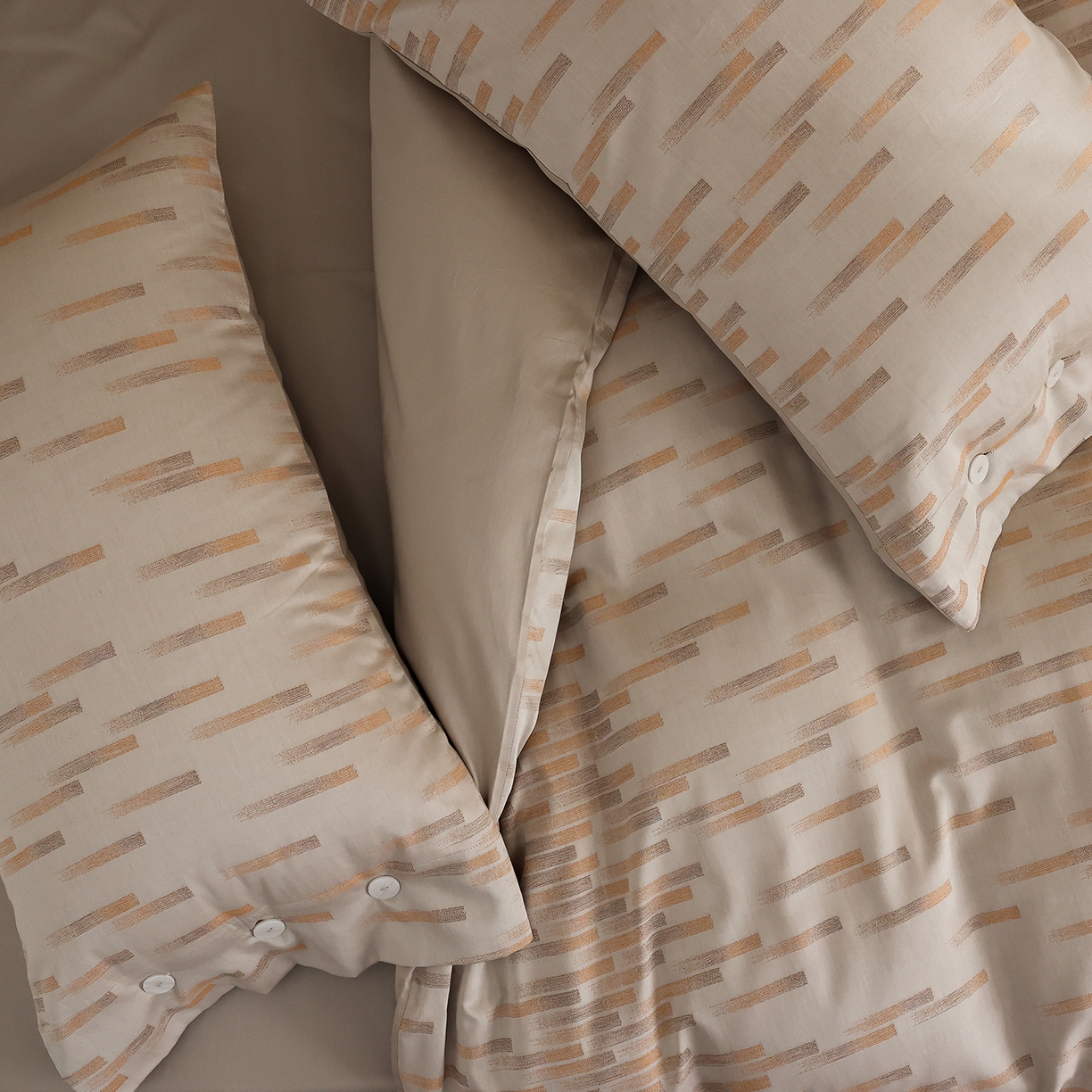 91家纺网 家纺一手货源 找家纺 （总）ONE TWO ONE 121 2026新款100s50支长绒棉全棉纯棉床上用品色织提花四件套-烟花时