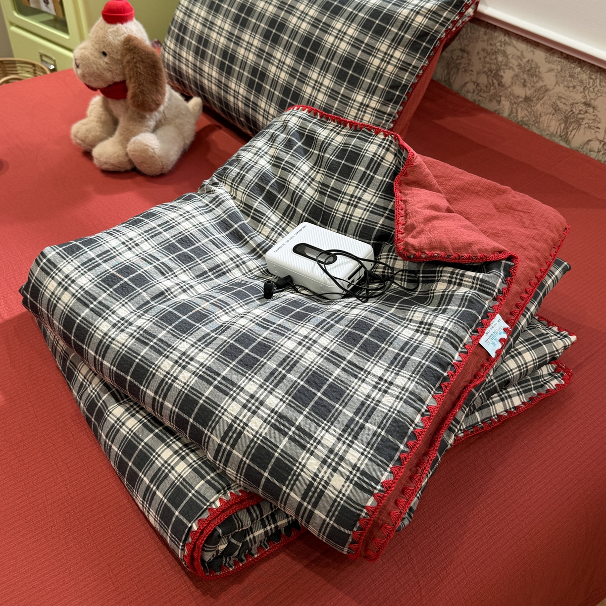 91家纺网 家纺一手货源 找家纺 （总）水墨江南 2026新款云感皱皱纱贝壳边夏被四件套