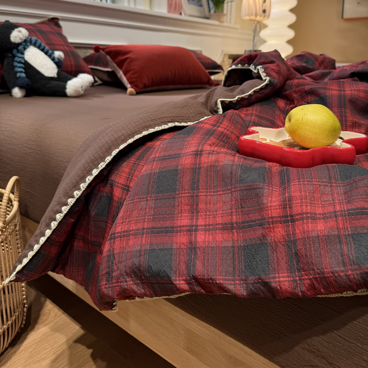 91家纺网 家纺一手货源 找家纺 （总）水墨江南 2026新款云感皱皱纱贝壳边夏被四件套