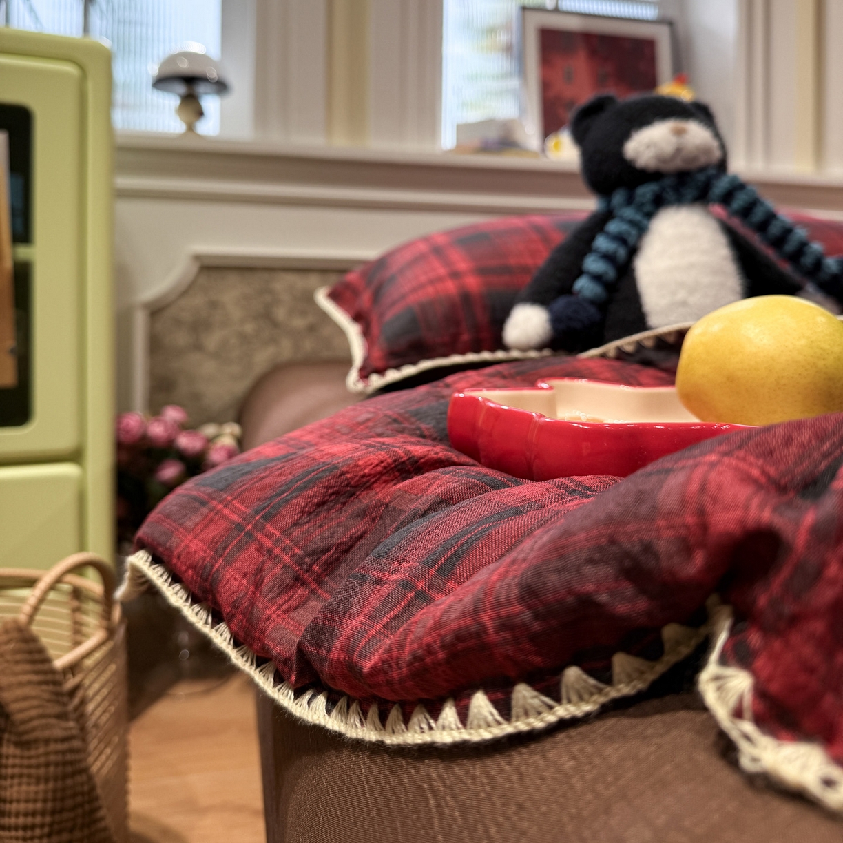 91家纺网 家纺一手货源 找家纺 （总）水墨江南 2026新款云感皱皱纱贝壳边夏被四件套