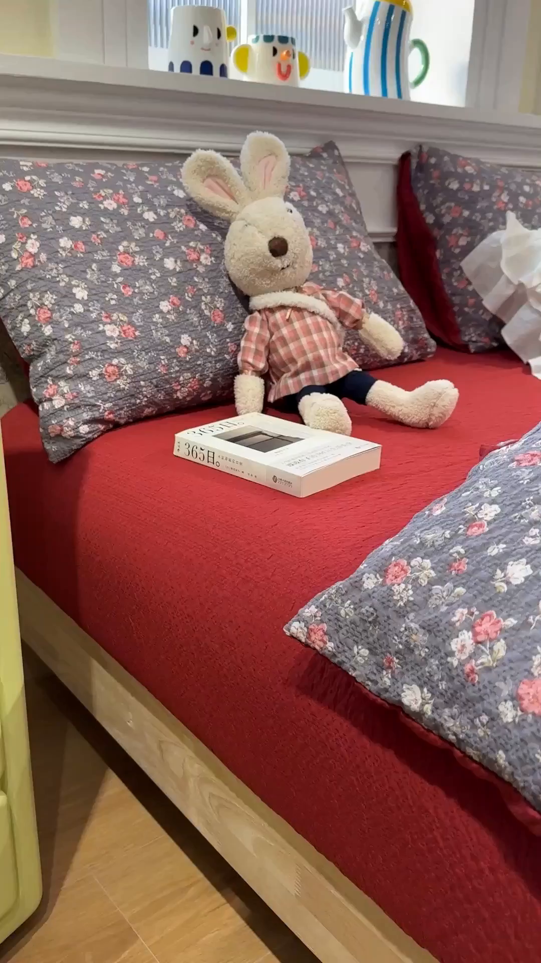 91家纺网 家纺一手货源 找家纺 水墨江南 2026直播热款泡芙棉双层纱四件套 花季