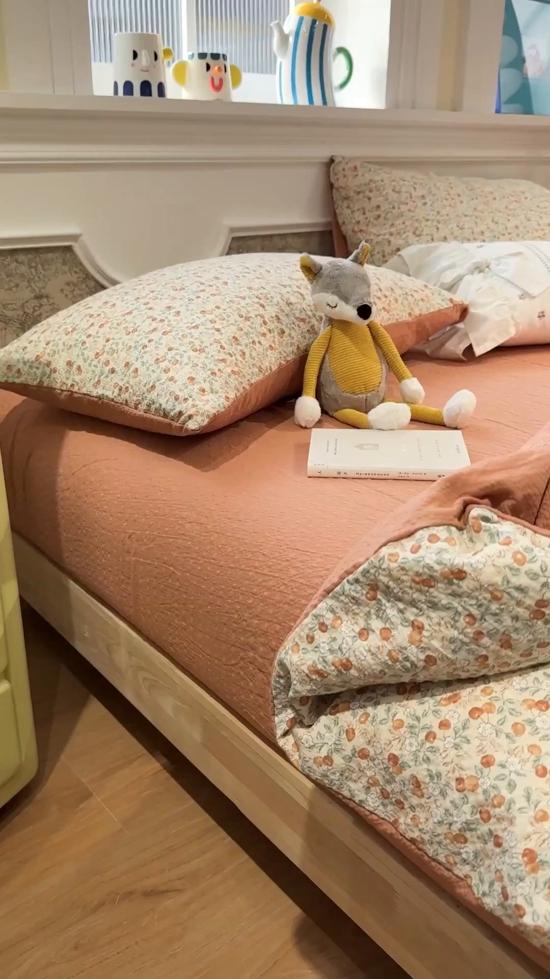 91家纺网 家纺一手货源 找家纺 水墨江南 2026直播热款泡芙棉双层纱四件套 甜果果