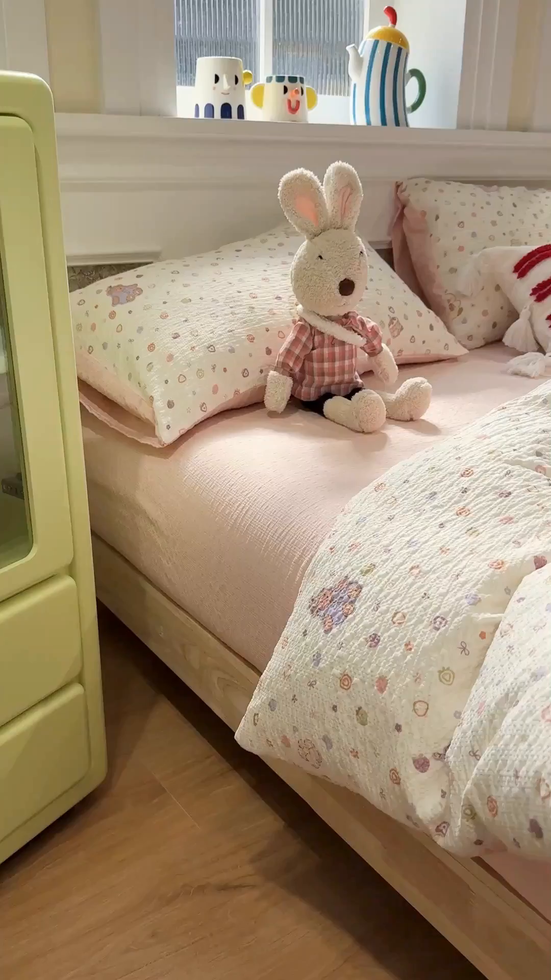 91家纺网 家纺一手货源 找家纺 水墨江南 2026直播热款泡芙棉双层纱四件套 甜心伙伴