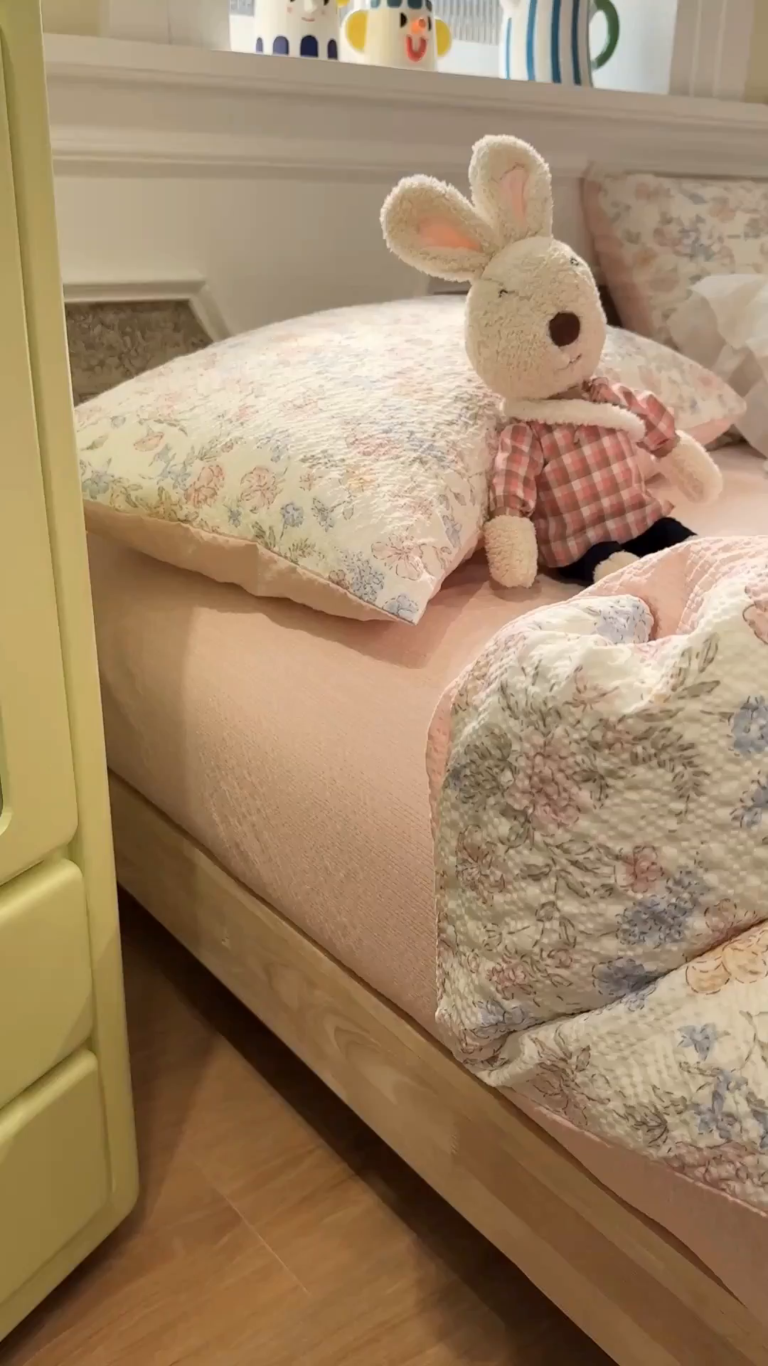 91家纺网 家纺一手货源 找家纺 水墨江南 2026直播热款泡芙棉双层纱四件套 粉黛佳人