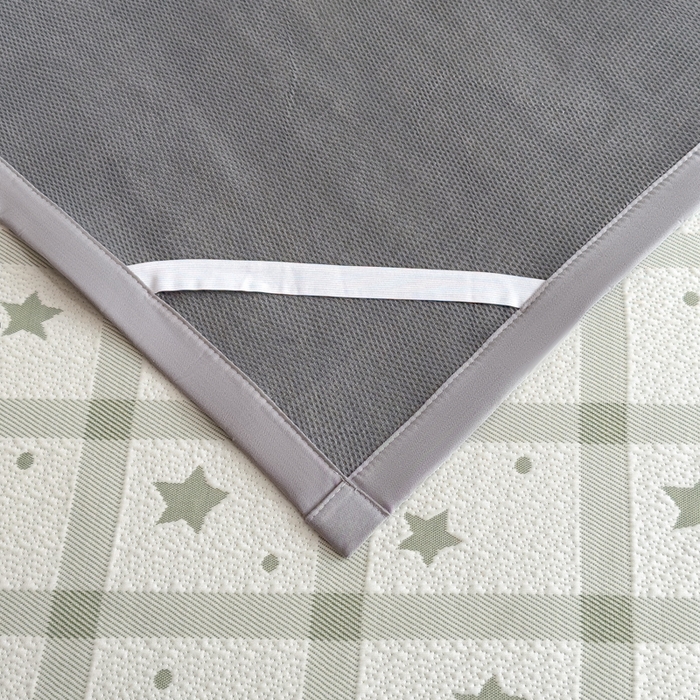 91家纺网 家纺一手货源 找家纺 摩妮卡 2026新款凉感提花冰豆豆复合凉席床席冰丝席三件套 星星点点-绿