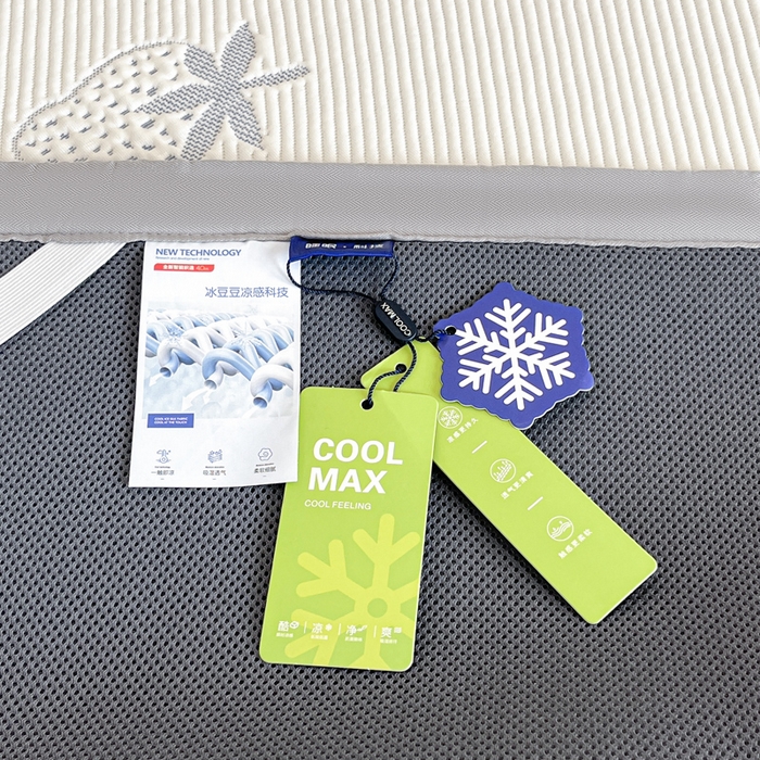 91家纺网 家纺一手货源 找家纺 摩妮卡 2026新款凉感提花冰豆豆复合凉席床席冰丝席三件套 冰豆豆-草莓