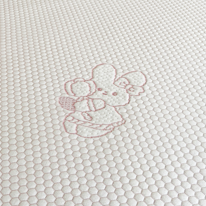 91家纺网 家纺一手货源 找家纺 摩妮卡 2026新款凉感提花冰豆豆复合凉席床席冰丝席三件套 冰豆豆-萌兔兔