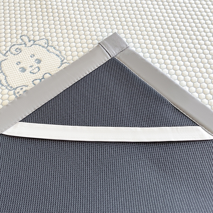 91家纺网 家纺一手货源 找家纺 摩妮卡 2026新款凉感提花冰豆豆复合凉席床席冰丝席三件套 冰豆豆-幸运龙