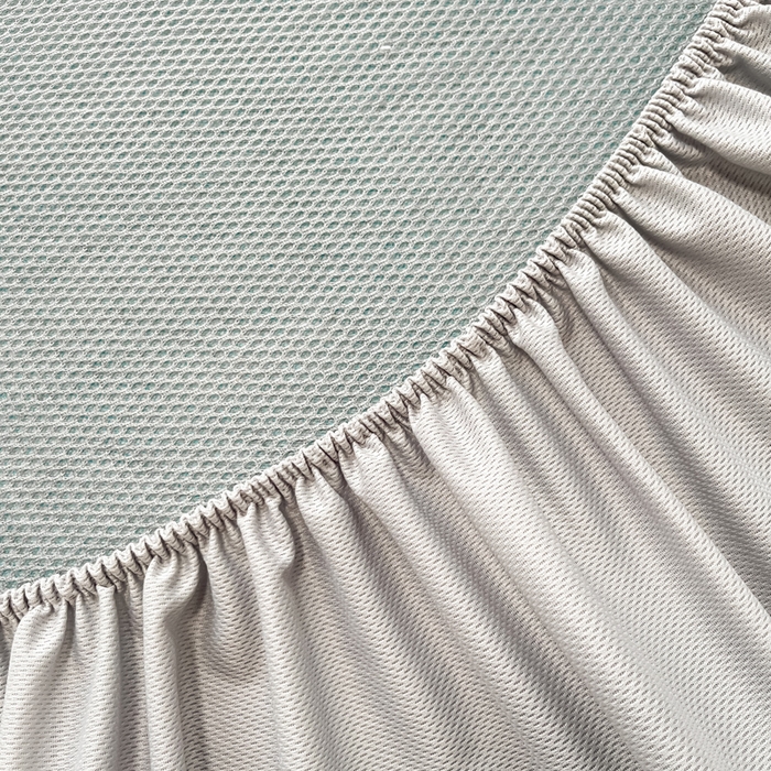 91家纺网 家纺一手货源 找家纺 摩妮卡 2026新款PE中分子凉感冰豆豆凉席三件套床笠三件套 心心相印-蓝