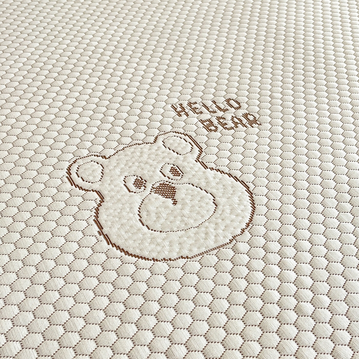 91家纺网 家纺一手货源 找家纺 摩妮卡 2026新款PE中分子凉感冰豆豆凉席三件套床笠三件套 冰豆豆-宝贝熊