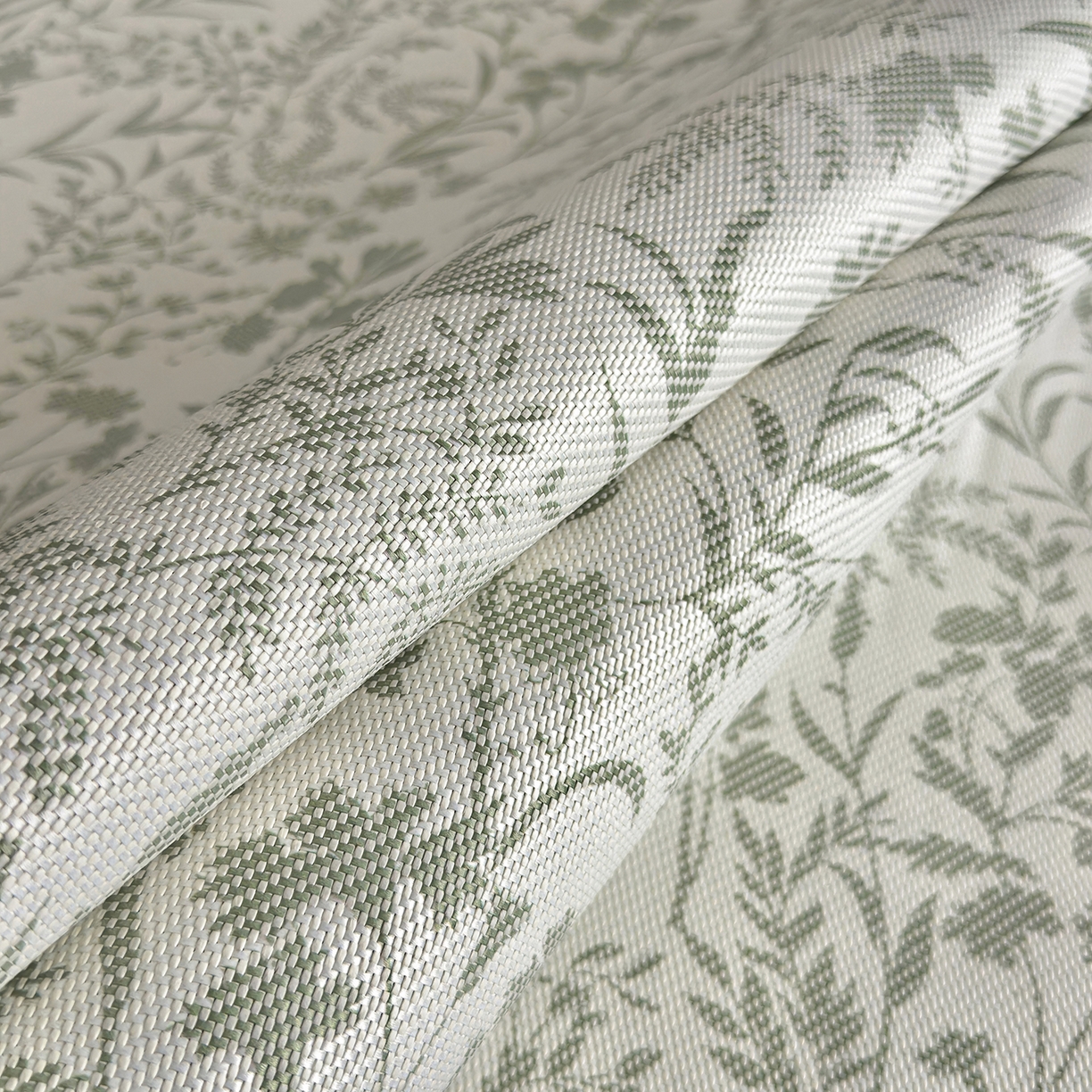 91家纺网 家纺一手货源 找家纺 圣比熊 2026新款高织密高品质印花冰藤凉席席子三件套 浅绿山野-床席款