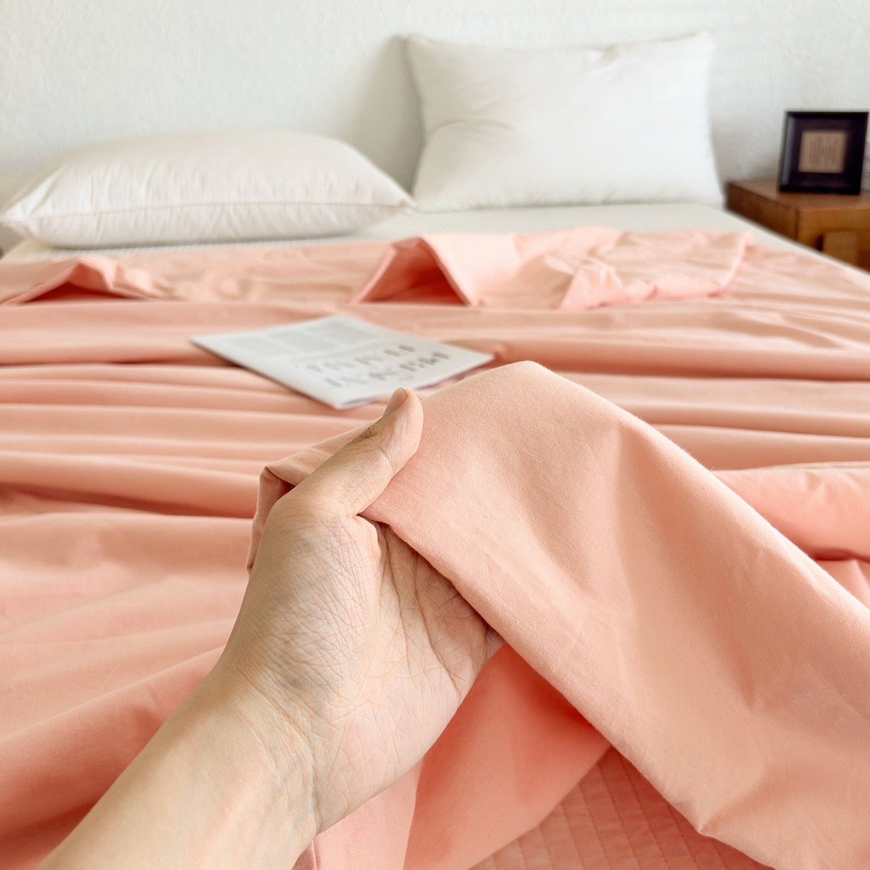 91家纺网 家纺一手货源 找家纺 贝尔 2026新款全棉多用夏被夏凉被空调被 深粉