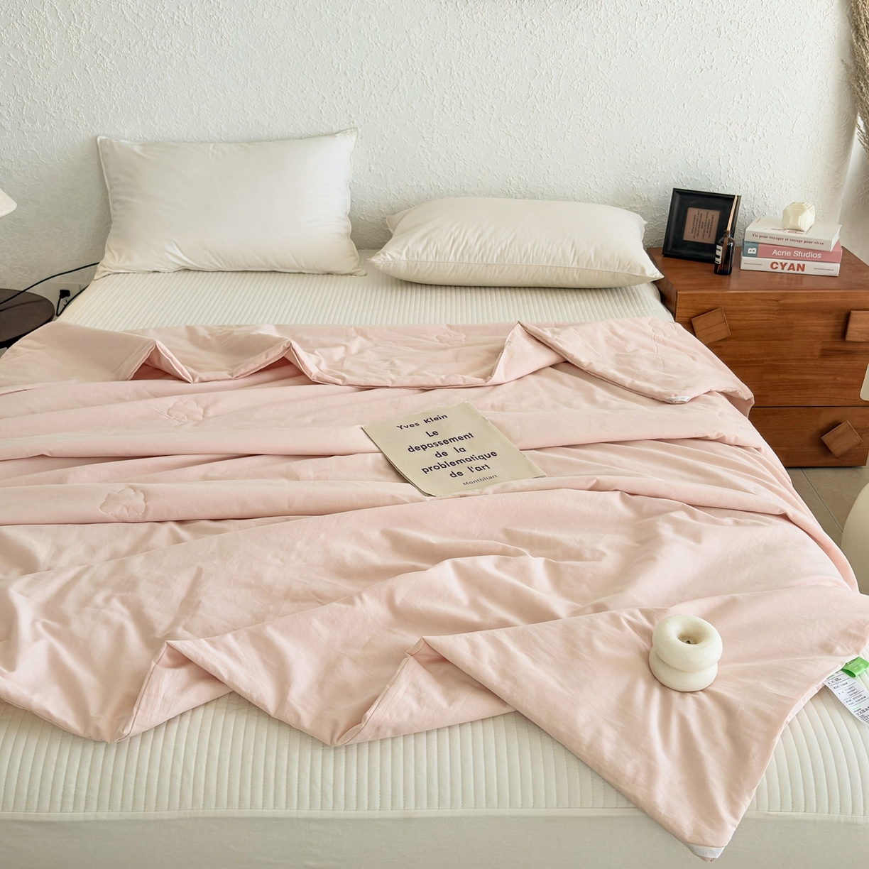 91家纺网 家纺一手货源 找家纺 贝尔 2026新款全棉多用夏被夏凉被空调被 浅粉