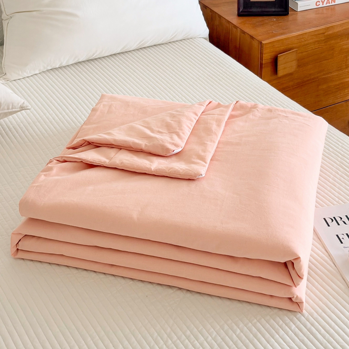 91家纺网 家纺一手货源 找家纺 贝尔 2026新款全棉多用夏被夏凉被空调被 深粉