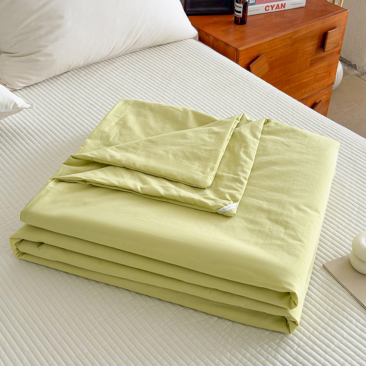 91家纺网 家纺一手货源 找家纺 贝尔 2026新款全棉多用夏被夏凉被空调被 浅绿