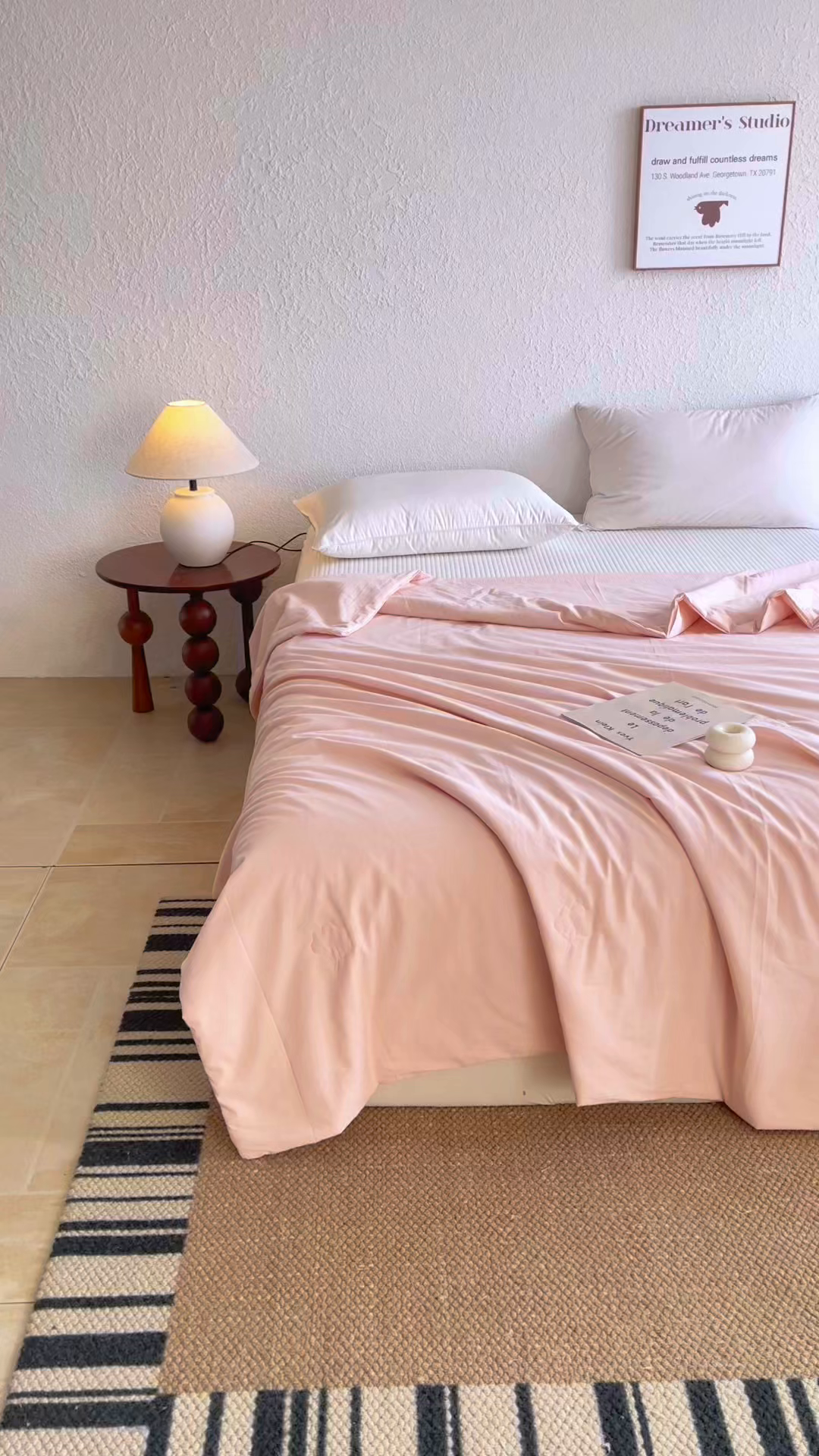 91家纺网 家纺一手货源 找家纺 贝尔 2026新款全棉多用夏被夏凉被空调被 深粉