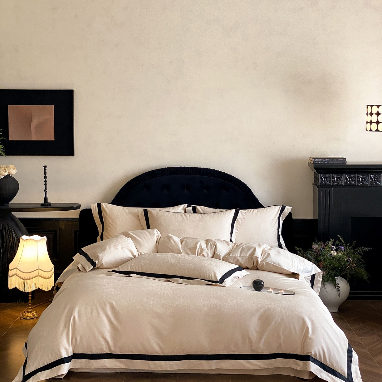 91家纺网 家纺一手货源 找家纺 （总）太古汇家居 2026新款全棉提花“凡尔赛”系列四件套