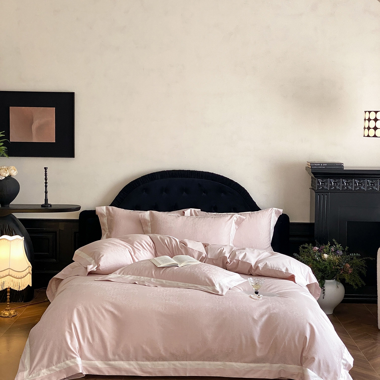 91家纺网 家纺一手货源 找家纺 （总）太古汇家居 2026新款全棉提花“凡尔赛”系列四件套