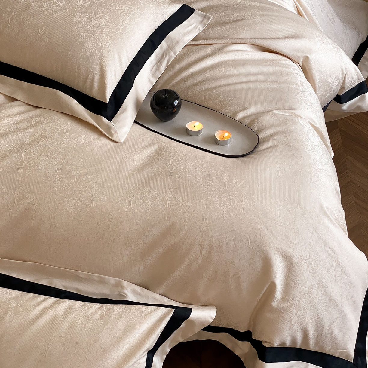 91家纺网 家纺一手货源 找家纺 （总）太古汇家居 2026新款全棉提花“凡尔赛”系列四件套