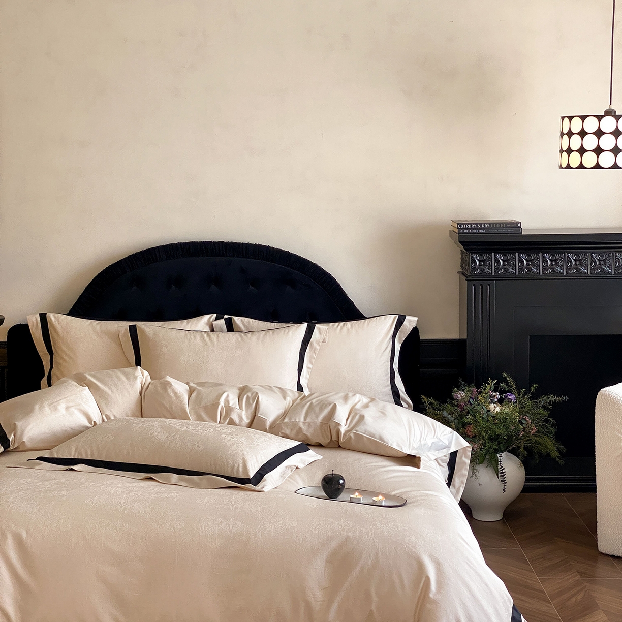 91家纺网 家纺一手货源 找家纺 （总）太古汇家居 2026新款全棉提花“凡尔赛”系列四件套