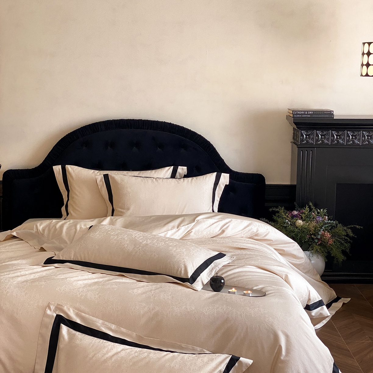 91家纺网 家纺一手货源 找家纺 （总）太古汇家居 2026新款全棉提花“凡尔赛”系列四件套