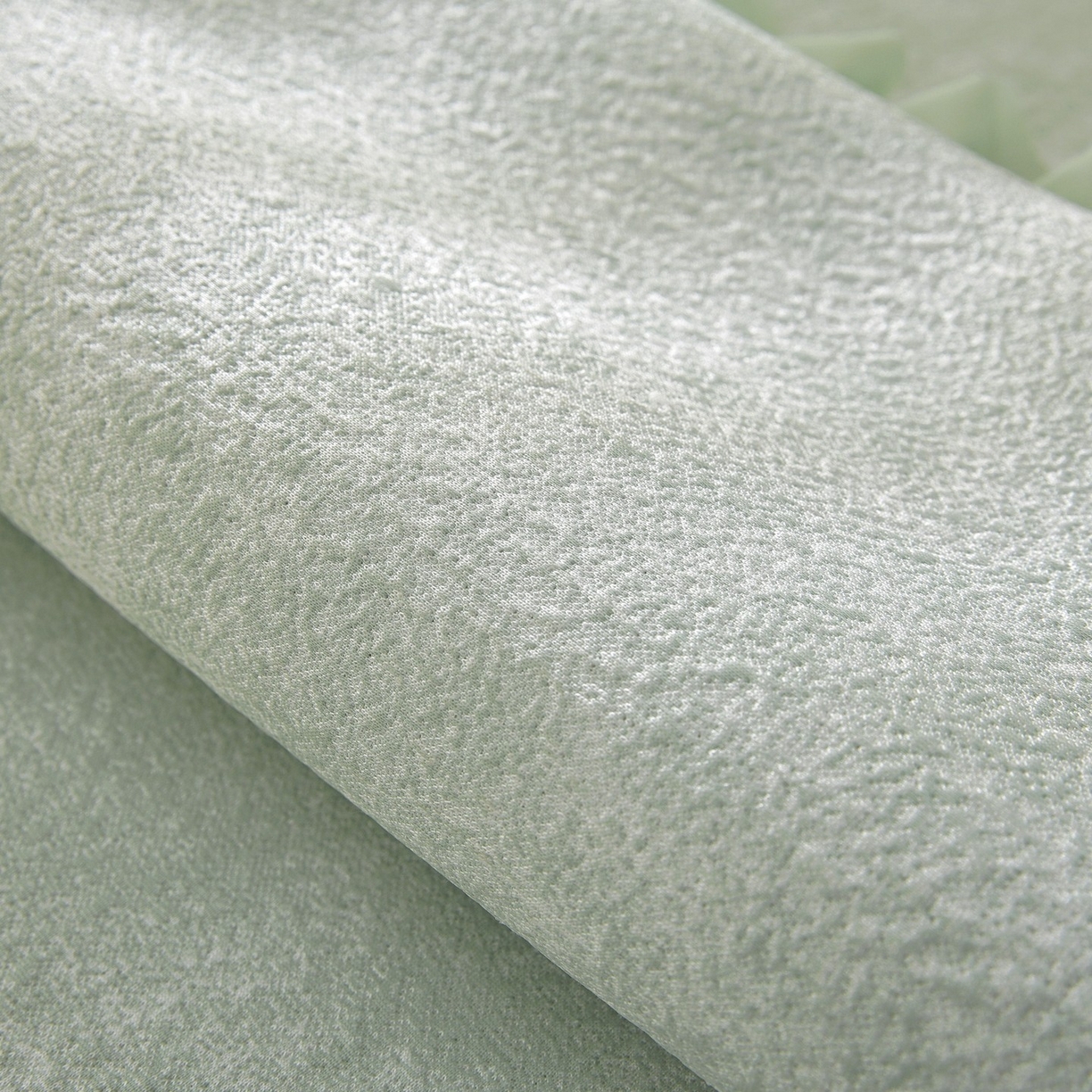 91家纺网 家纺一手货源 找家纺 共鸣沙发垫 2026新款冰豆豆素雅5厘米海绵飘窗垫系列 素雅绿色