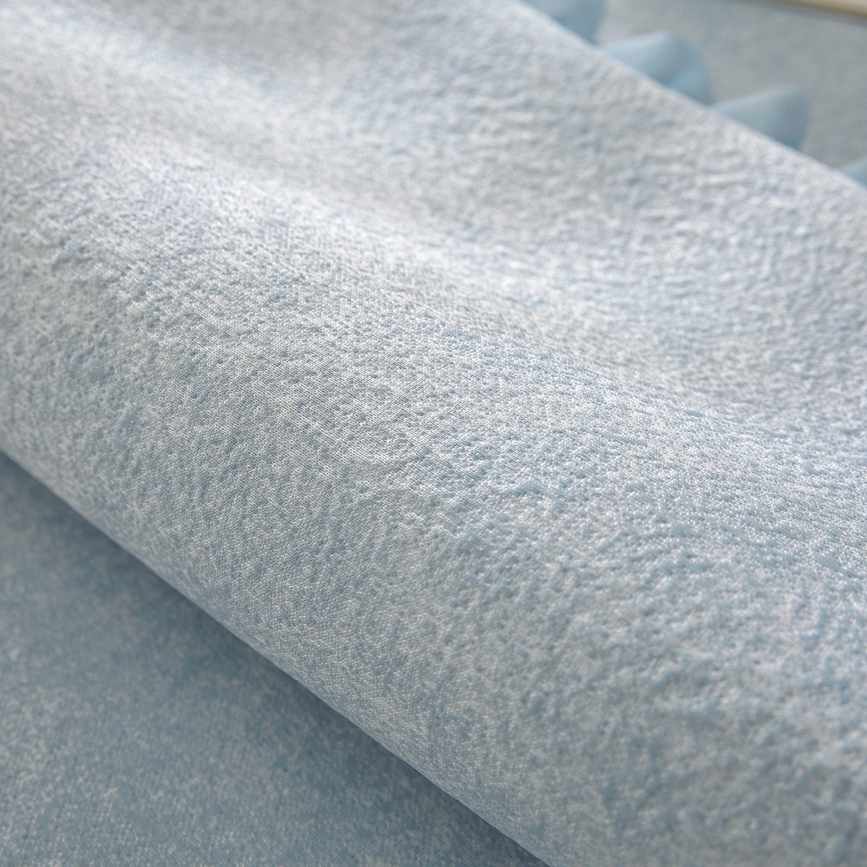 91家纺网 家纺一手货源 找家纺 共鸣沙发垫 2026新款冰豆豆素雅5厘米海绵飘窗垫系列 素雅蓝色