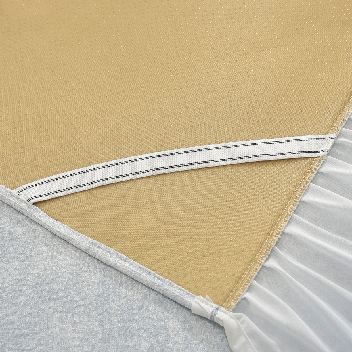 91家纺网 家纺一手货源 找家纺 （总）共鸣沙发垫 2026新款冰豆豆素雅床裙系列