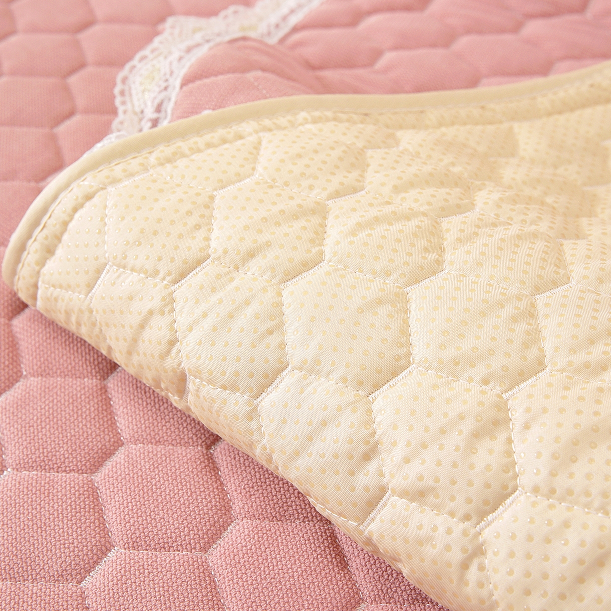 91家纺网 家纺一手货源 找家纺 共鸣沙发垫 2025新款繁花沙发垫 繁花粉色