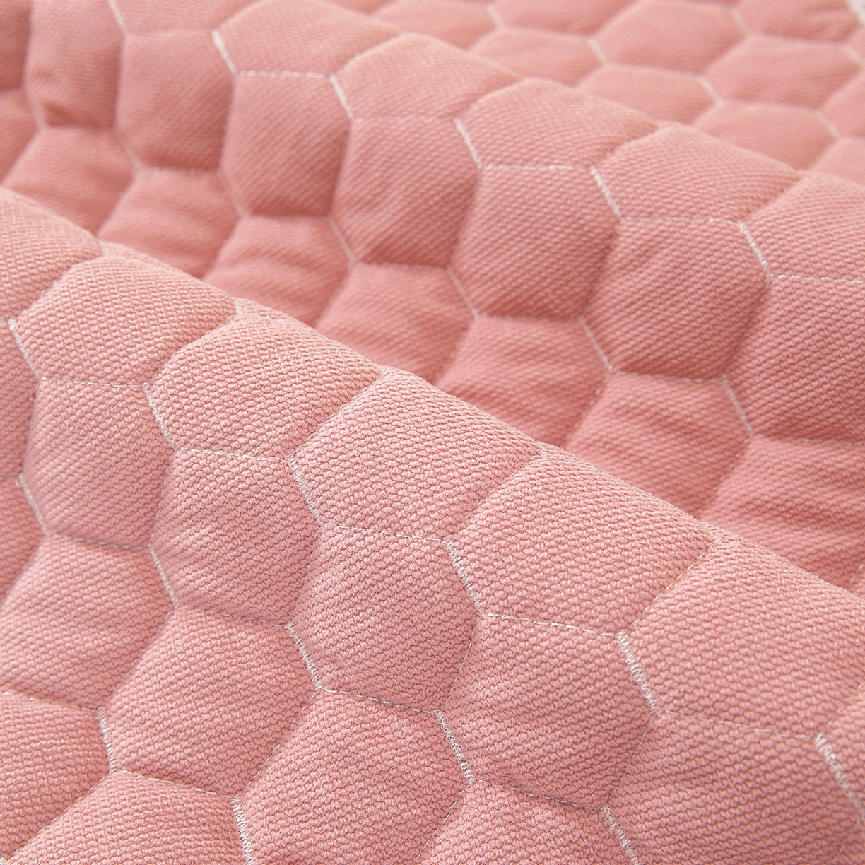 91家纺网 家纺一手货源 找家纺 共鸣沙发垫 2025新款繁花沙发垫 繁花粉色