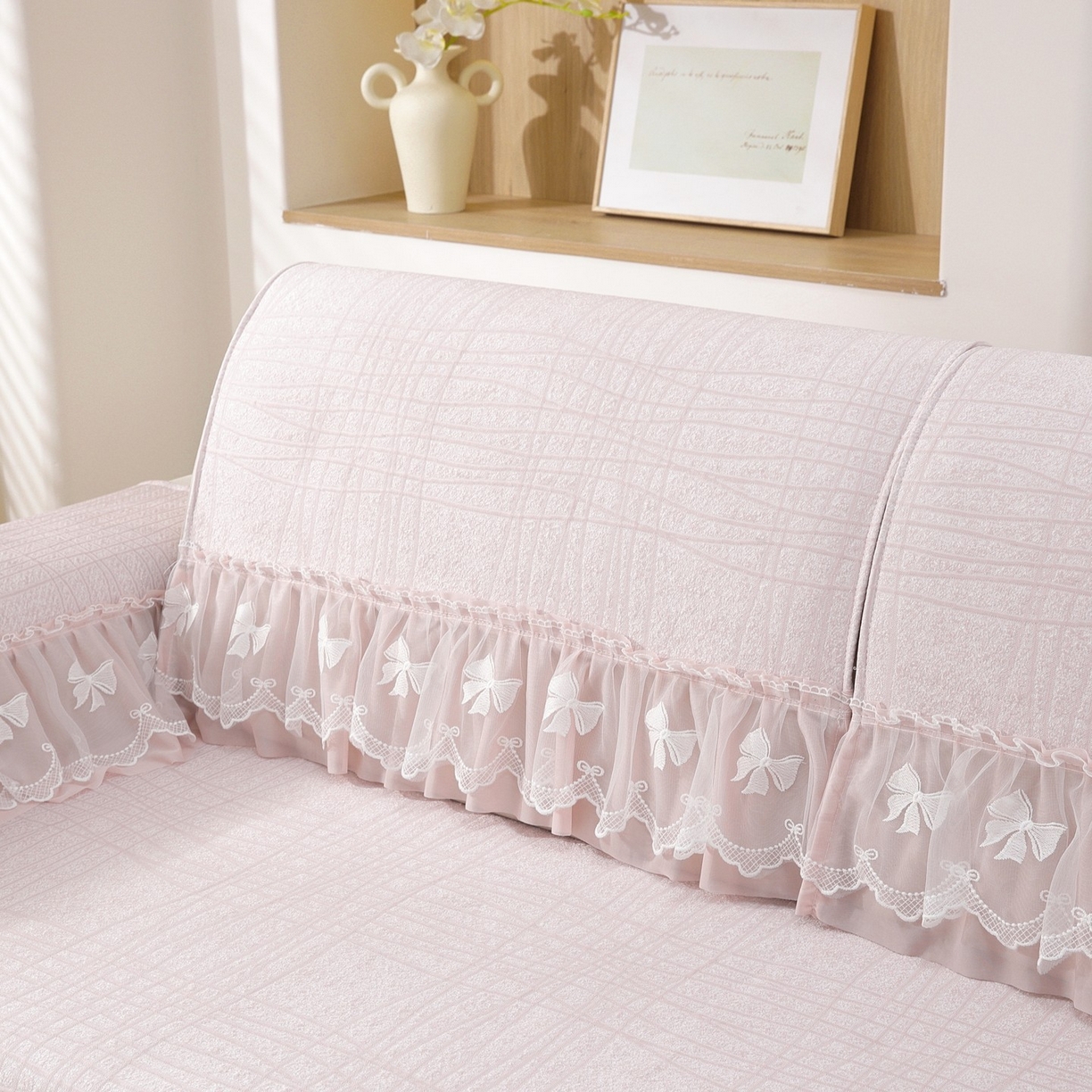 91家纺网 家纺一手货源 找家纺 （总）共鸣沙发垫 2026新款冰豆条纹沙发垫系列