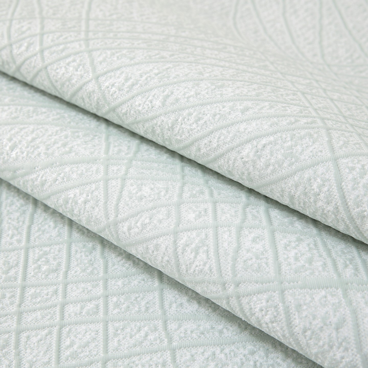 91家纺网 家纺一手货源 找家纺 共鸣沙发垫 2026新款冰豆条纹沙发垫系列 冰豆条纹绿色