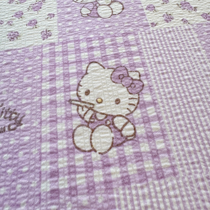 91家纺网 家纺一手货源 找家纺 梵朴 2026新款A类泡芙纱云感邹邹纱双层纱单床单 泡芙KT-紫