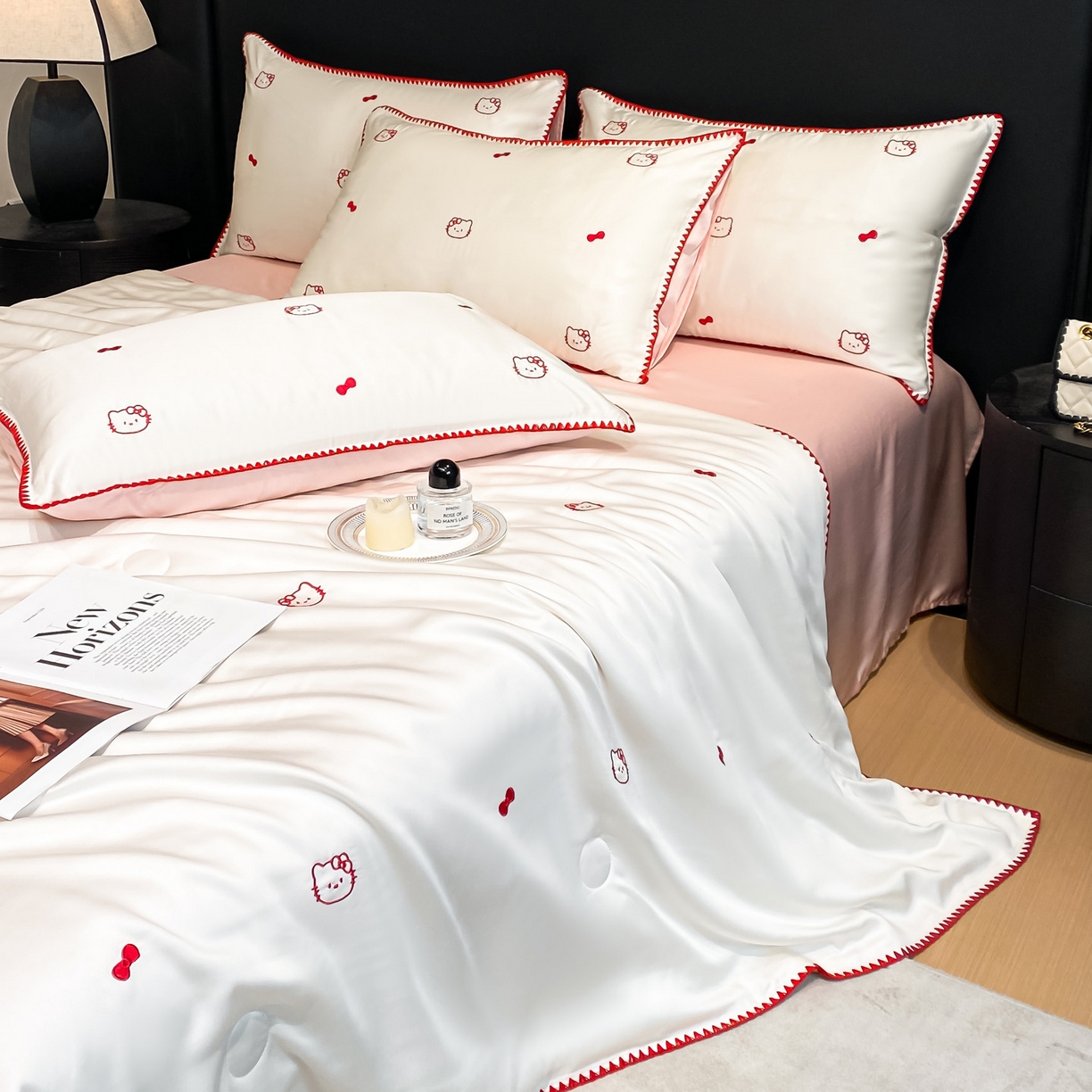 91家纺网 家纺一手货源 找家纺 （总）如一 2026新款水洗冰丝刺绣三角针工艺夏被四件套