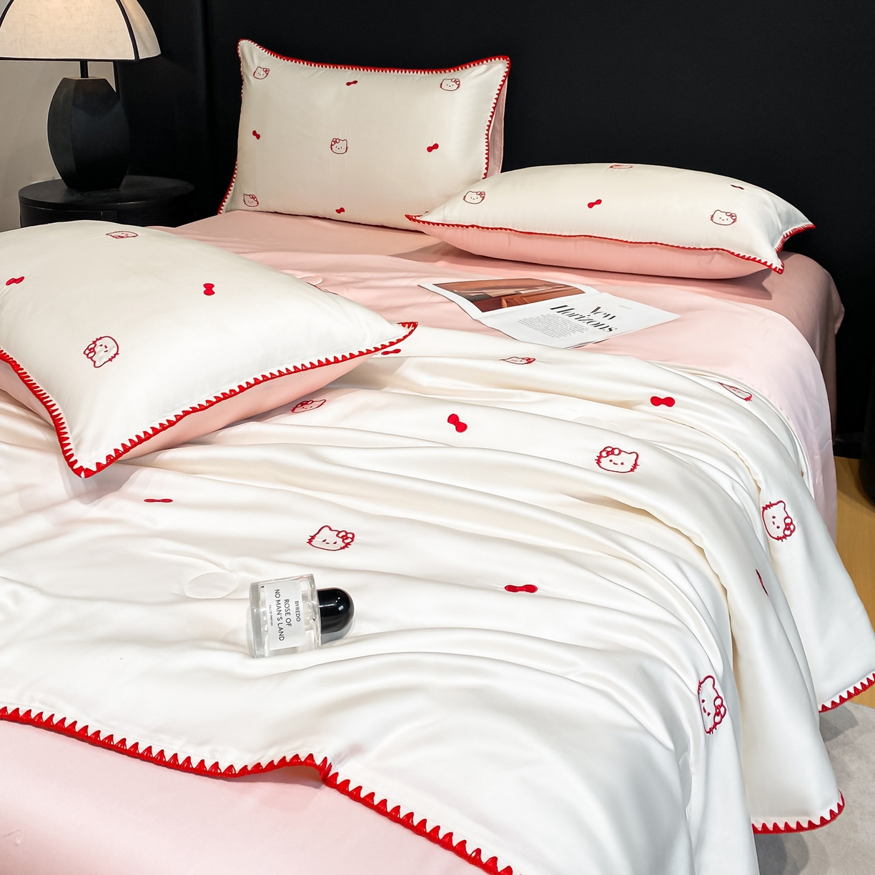 91家纺网 家纺一手货源 找家纺 （总）如一 2026新款水洗冰丝刺绣三角针工艺夏被四件套