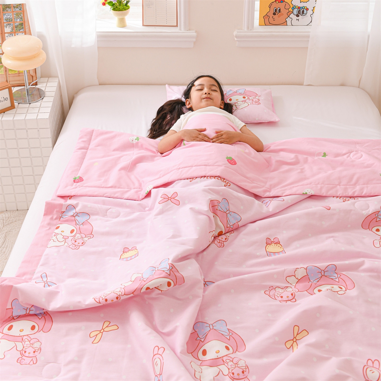 91家纺网 家纺一手货源 找家纺 名兮家居 2026新款经典奥特曼儿童全棉夏被夏凉被空调被【含防伪标】 全棉夏被-魔法美乐蒂