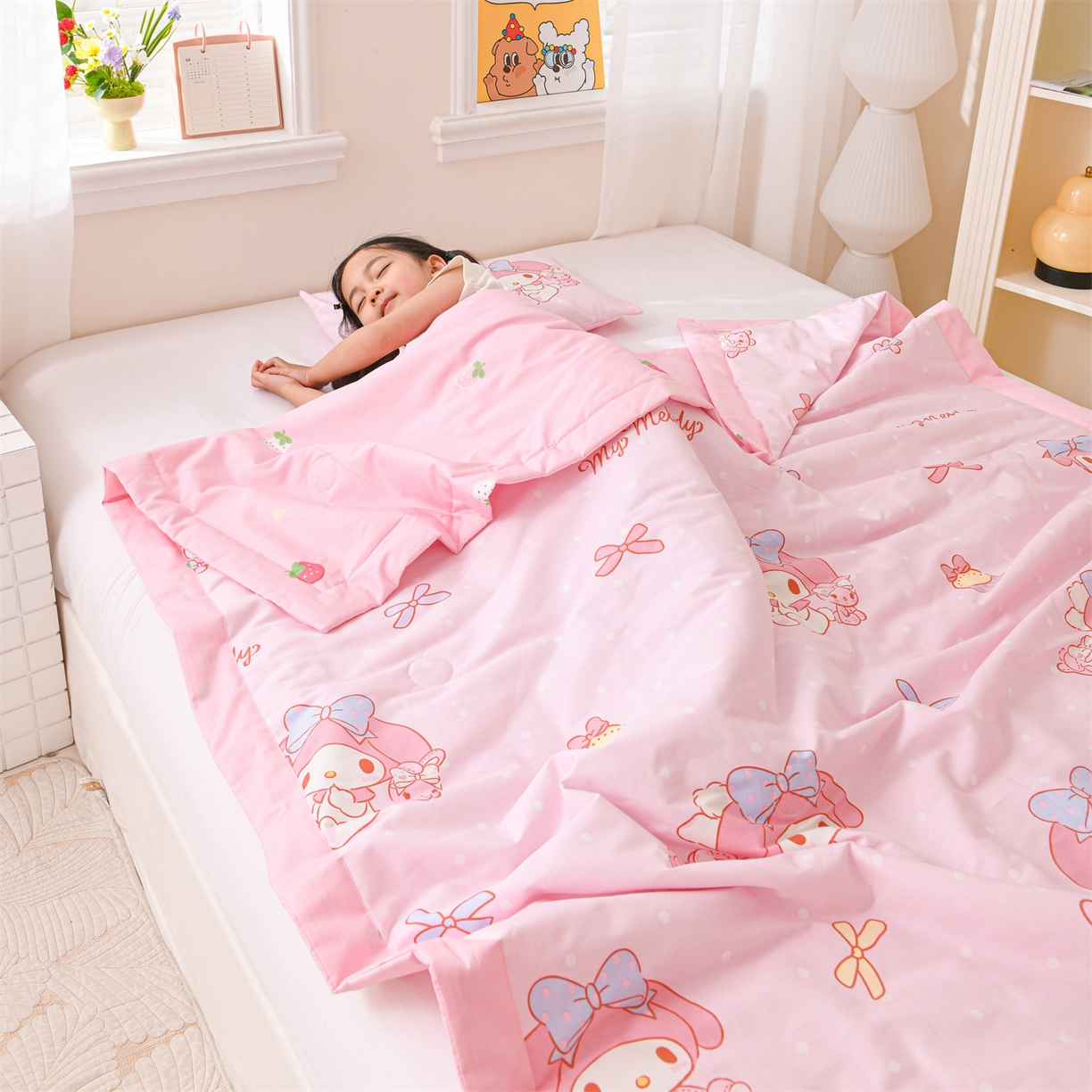 91家纺网 家纺一手货源 找家纺 名兮家居 2026新款经典奥特曼儿童全棉夏被夏凉被空调被【含防伪标】 全棉夏被-魔法美乐蒂