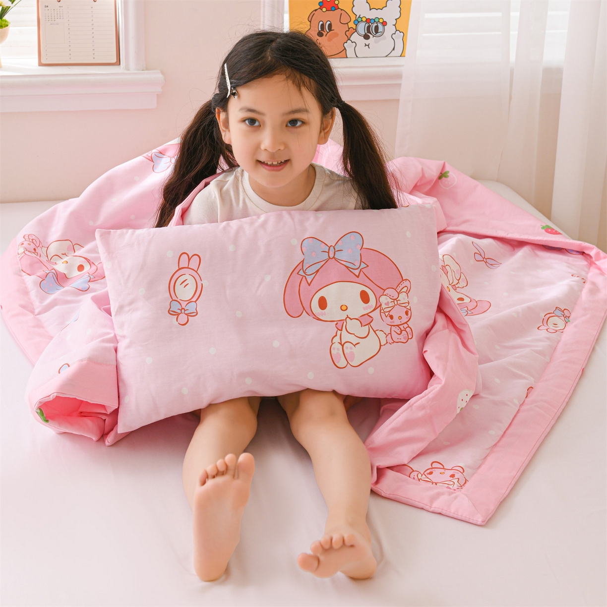 91家纺网 家纺一手货源 找家纺 名兮家居 2026新款经典奥特曼儿童全棉夏被夏凉被空调被【含防伪标】 全棉夏被-魔法美乐蒂