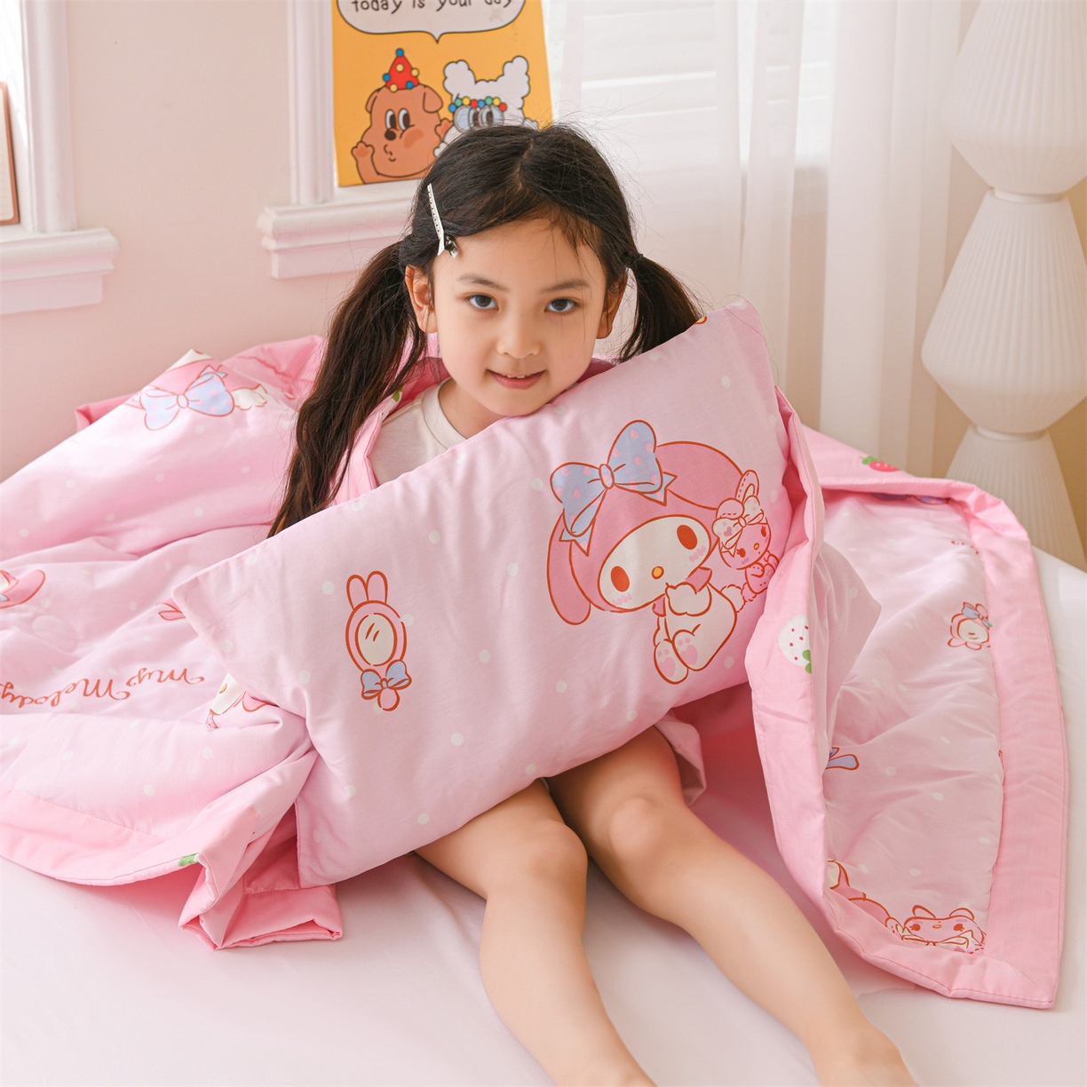 91家纺网 家纺一手货源 找家纺 名兮家居 2026新款经典奥特曼儿童全棉夏被夏凉被空调被【含防伪标】 全棉夏被-魔法美乐蒂