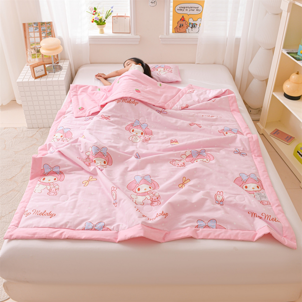 91家纺网 家纺一手货源 找家纺 名兮家居 2026新款经典奥特曼儿童全棉夏被夏凉被空调被【含防伪标】 全棉夏被-魔法美乐蒂
