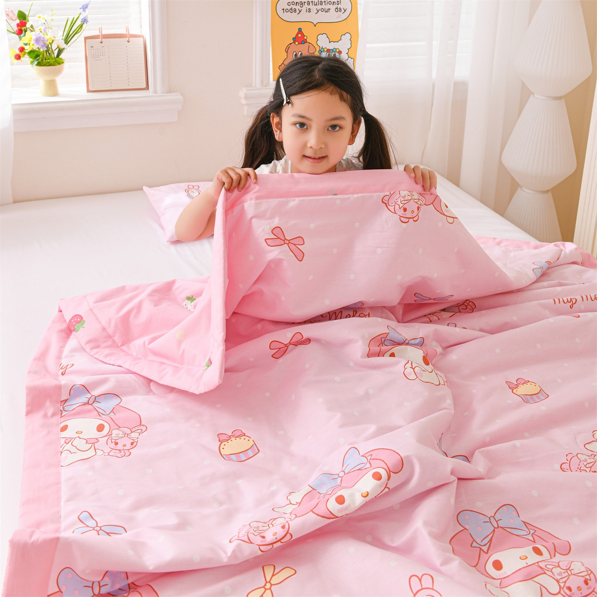 91家纺网 家纺一手货源 找家纺 名兮家居 2026新款经典奥特曼儿童全棉夏被夏凉被空调被【含防伪标】 全棉夏被-魔法美乐蒂