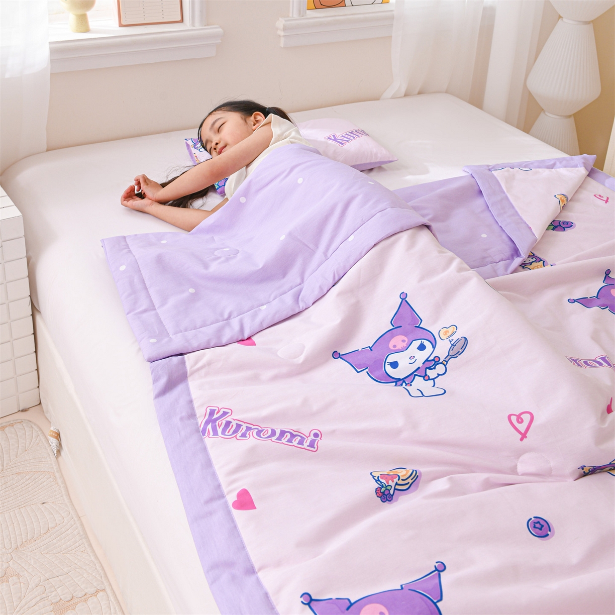 91家纺网 家纺一手货源 找家纺 名兮家居 2026新款经典奥特曼儿童全棉夏被夏凉被空调被【含防伪标】 全棉夏被-甜筒库洛米
