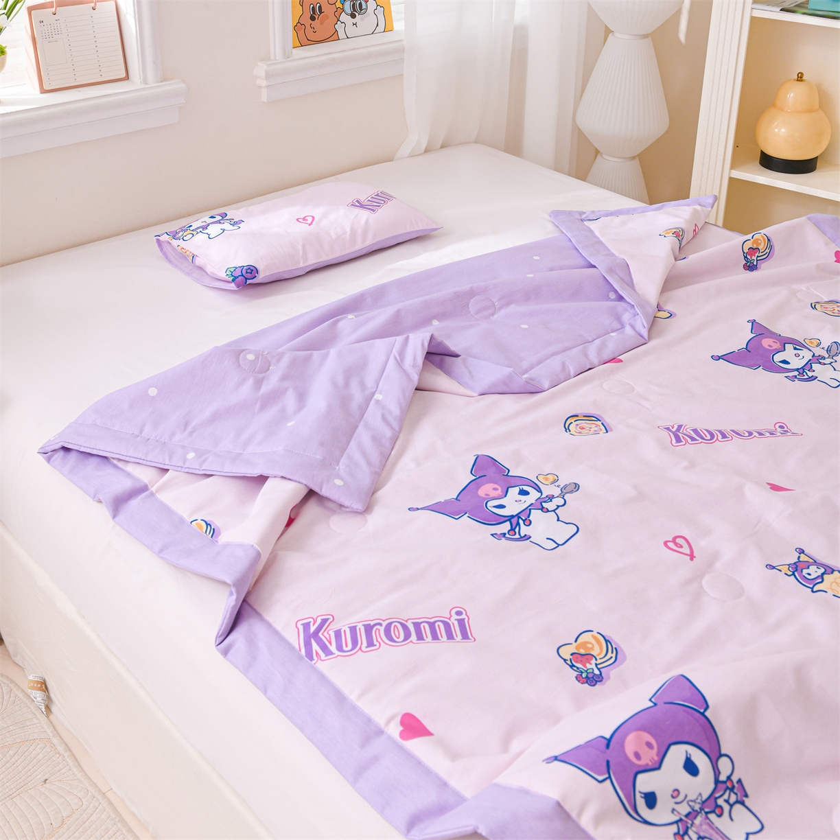 91家纺网 家纺一手货源 找家纺 名兮家居 2026新款经典奥特曼儿童全棉夏被夏凉被空调被【含防伪标】 全棉夏被-甜筒库洛米