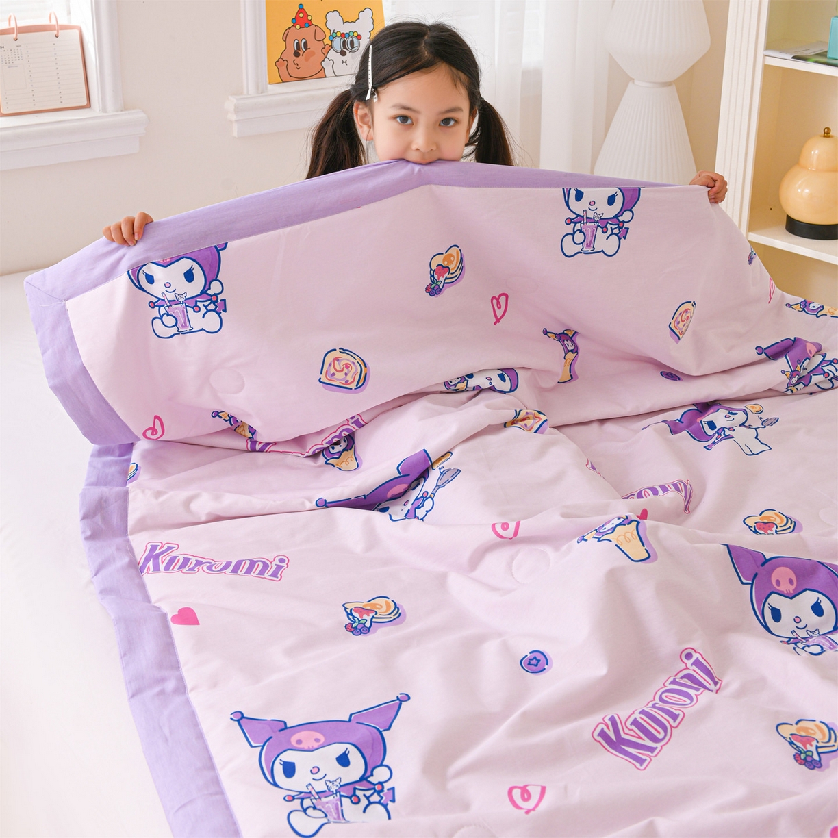 91家纺网 家纺一手货源 找家纺 名兮家居 2026新款经典奥特曼儿童全棉夏被夏凉被空调被【含防伪标】 全棉夏被-甜筒库洛米